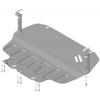Защита Картера двигателя, КПП MOTODOR для Skoda Octavia 2004-2013 (A5), Сталь 2 мм - Арт. 72302