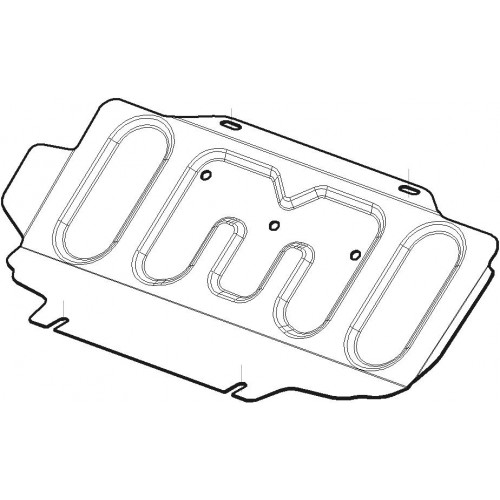 Защита Радиатора MOTODOR для Great Wall Hover H3 2005-2016, Сталь 2 мм - Арт. 73117